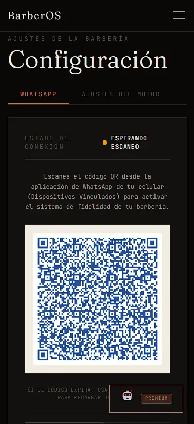 Conversación de WhatsApp con check-in automático del cliente